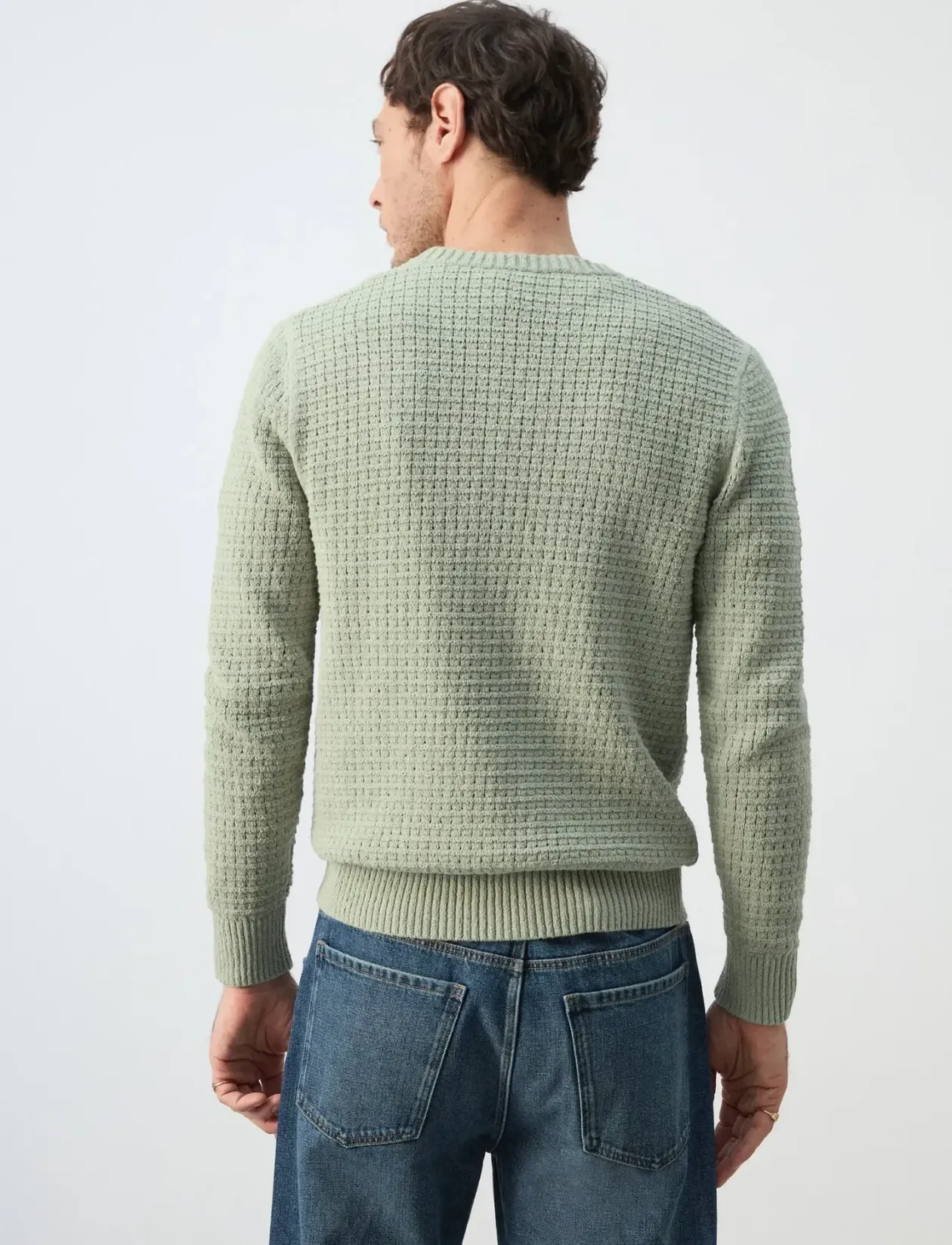 Openwork knit sweater - Rund hals