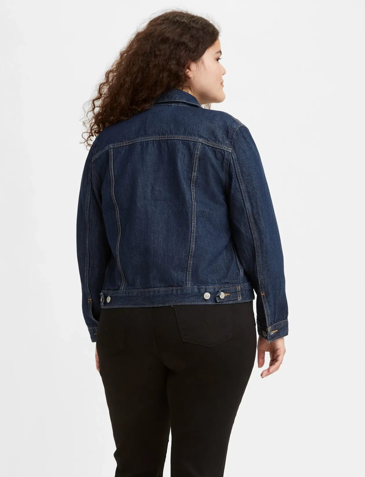 ORIGINAL TRUCKER CLEAN DARK AU - Denimjakker
