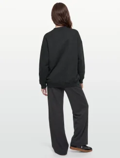 Oversized Brushed Cotton Sweat - Sweatshirts
