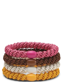 4-pack Basic Essentials Elastics - Hårbånd