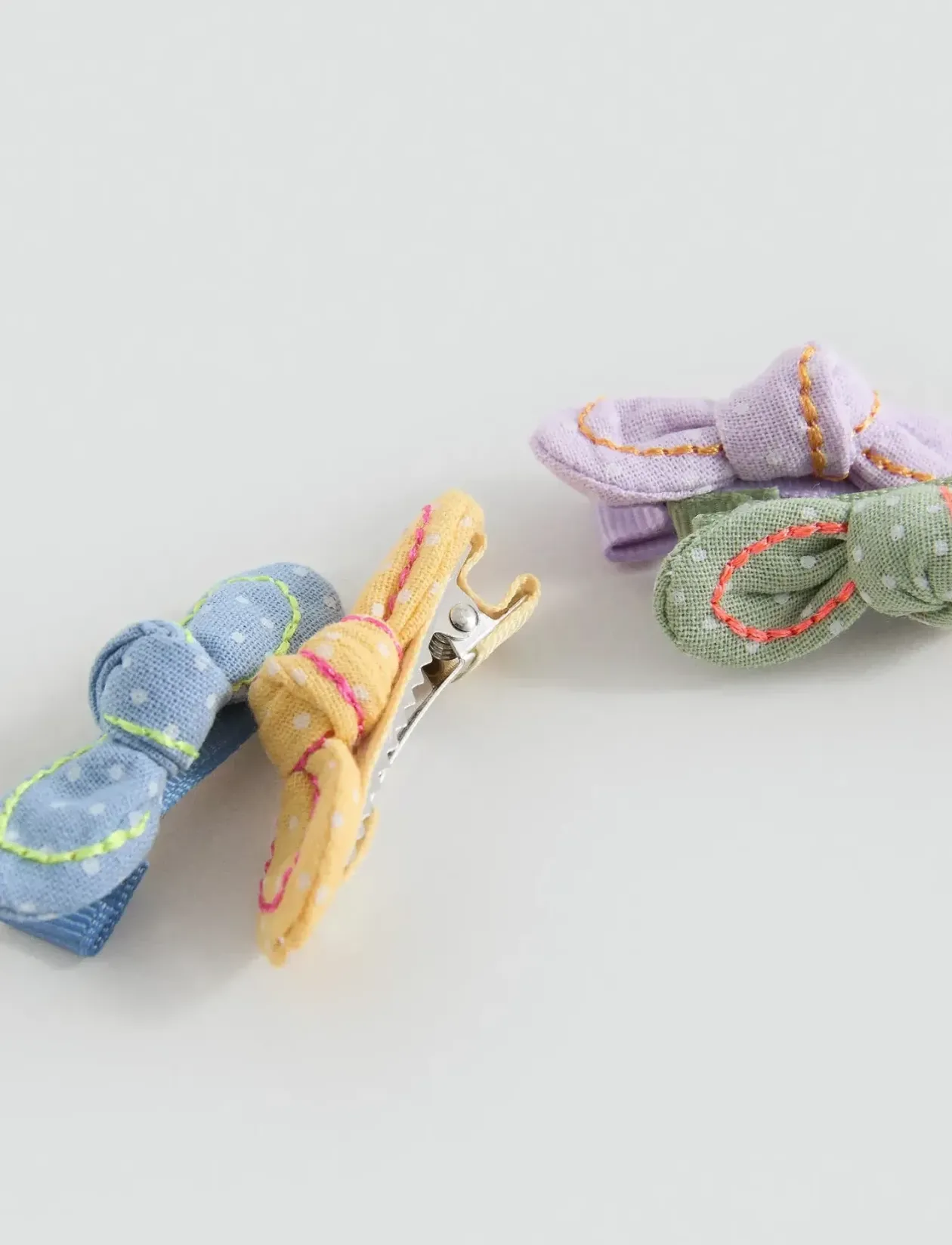 4 pack bow hairclips - Hårspænder
