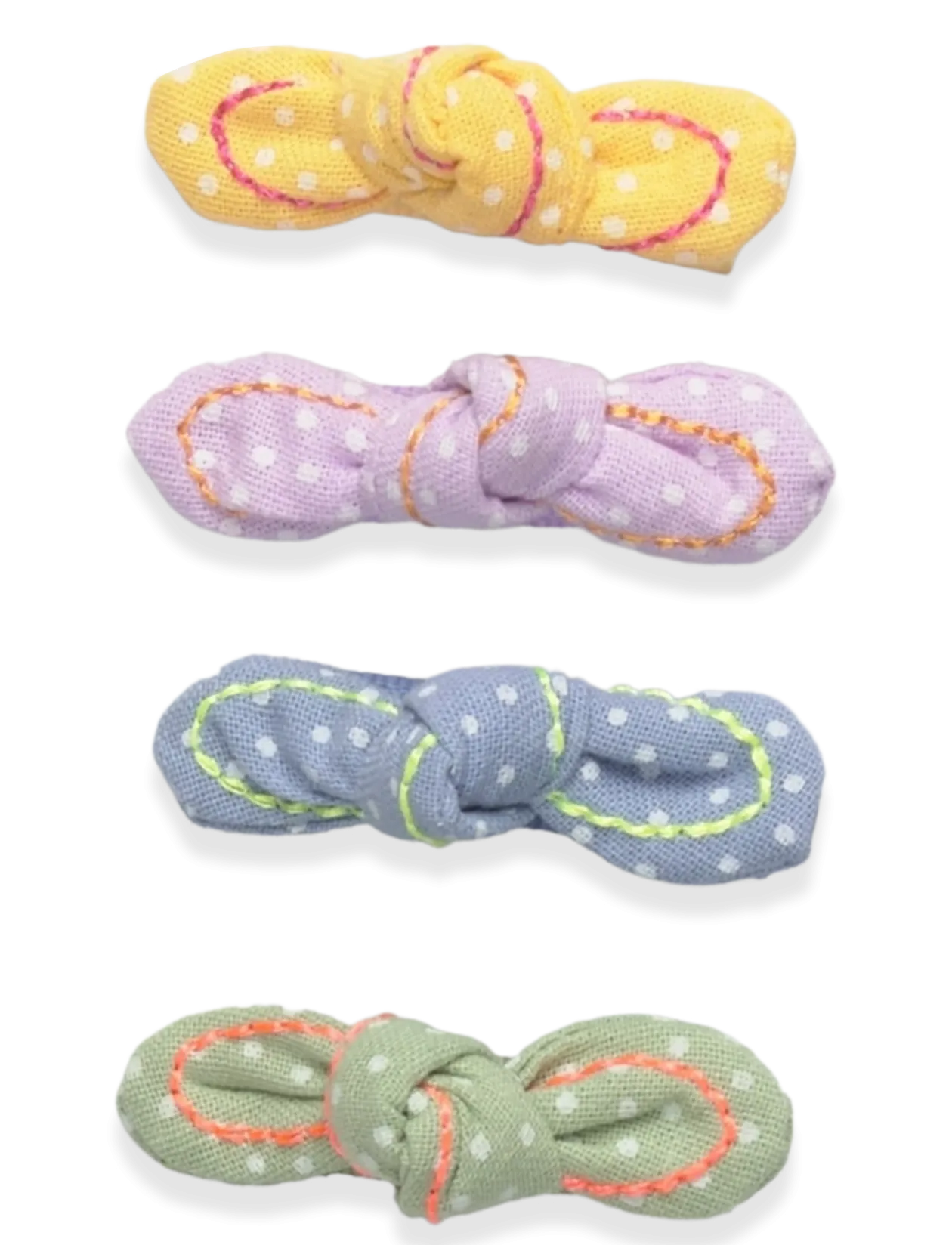 4 pack bow hairclips - Hårspænder