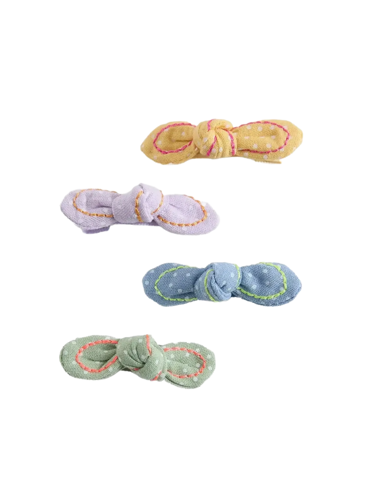 4 pack bow hairclips - Hårspænder