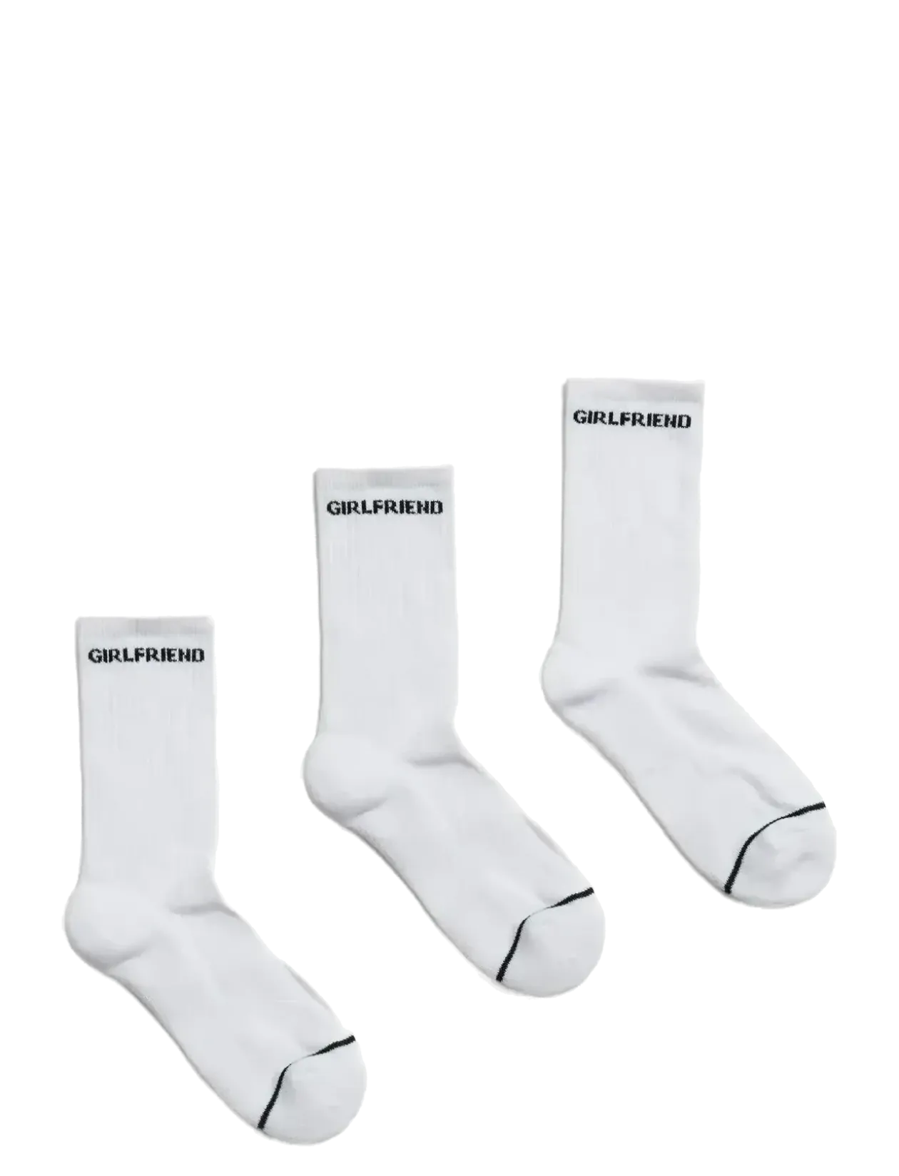 3-Pack Girlfriend Crew Sock - Strømper