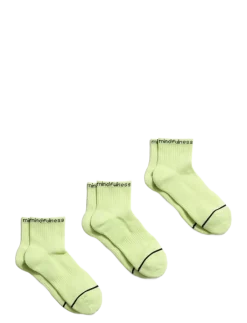 3-Pack Mindfulness Quarter Crew Sock - Strømper