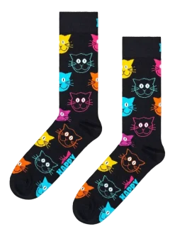 3-Pack Mixed Cat Socks Gift Set - Sokker