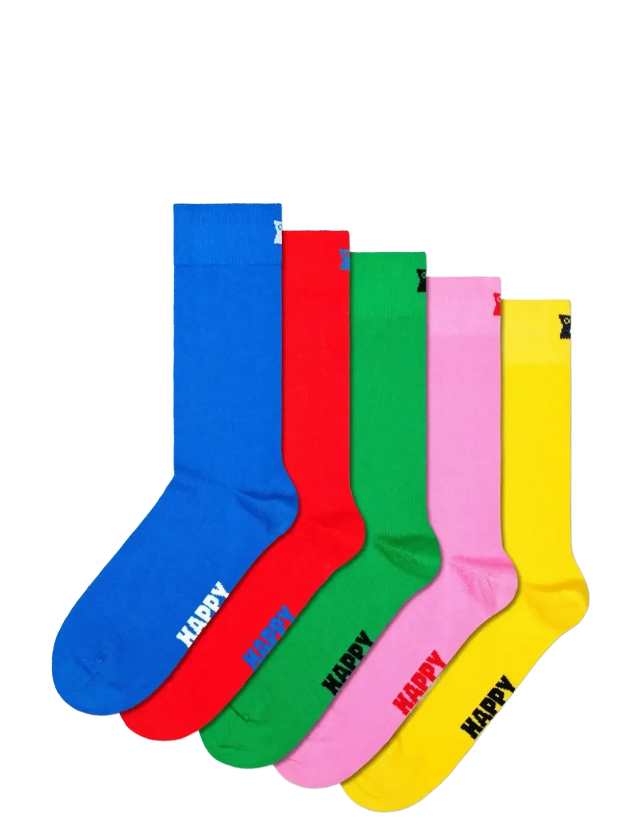 5-Pack Solid Socks - Sokker