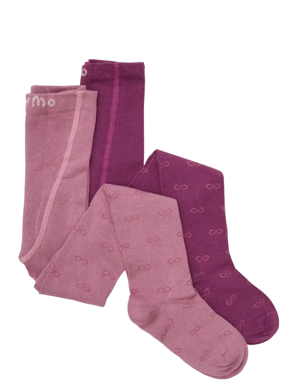 2-Pack Stockings w. Pattern - Strømper & Strømpebukser