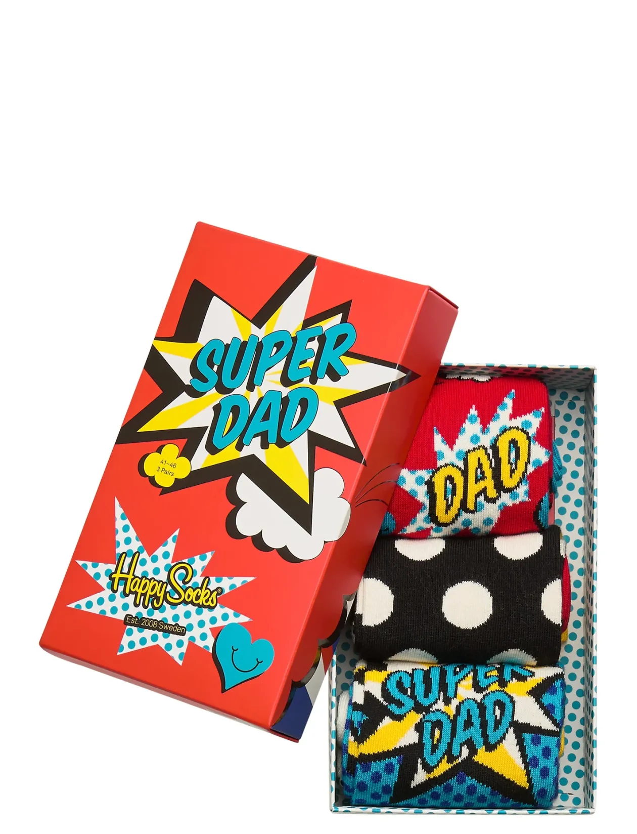 3-Pack Super Dad Socks Gift Set - Sokker