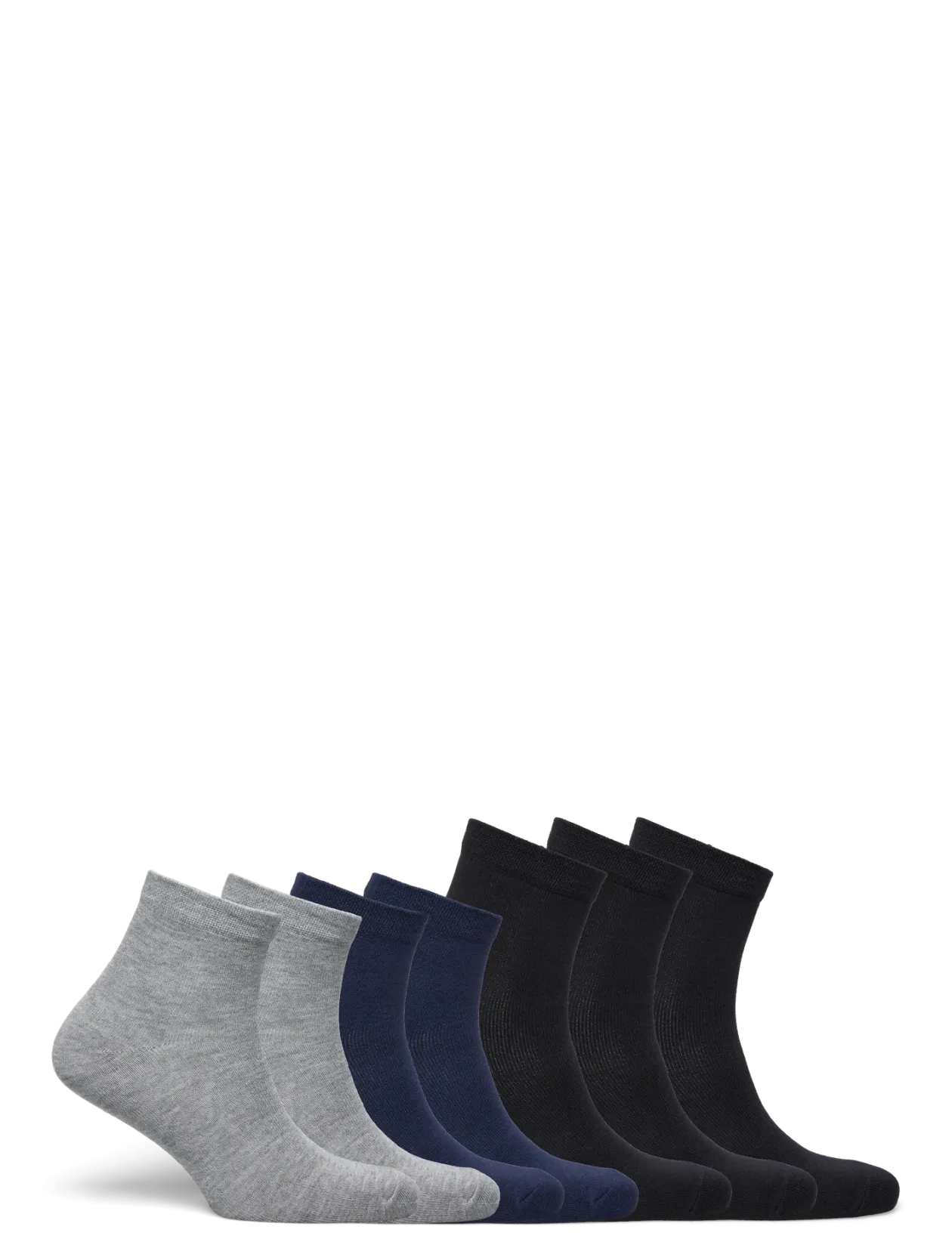 7-Pack Women Bamboo Low Cut Socks - Strømper