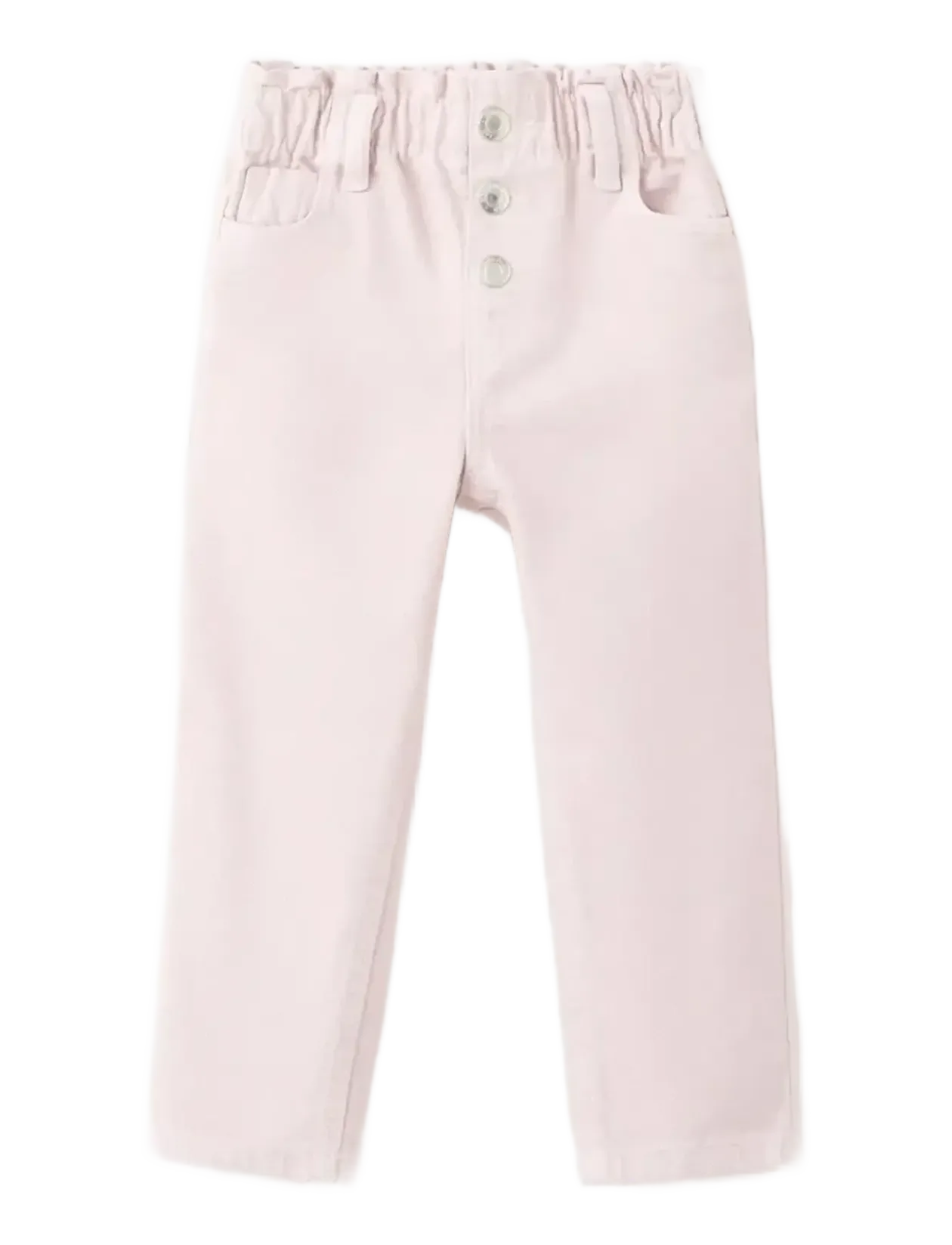 Paper bag jeans with buttons - Regular jeans