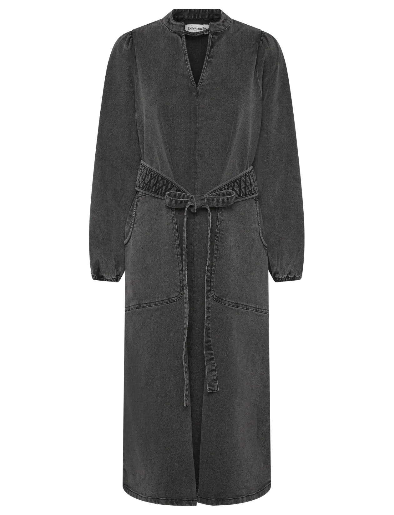 ParisLL Midi Dress LS - Denimkjoler