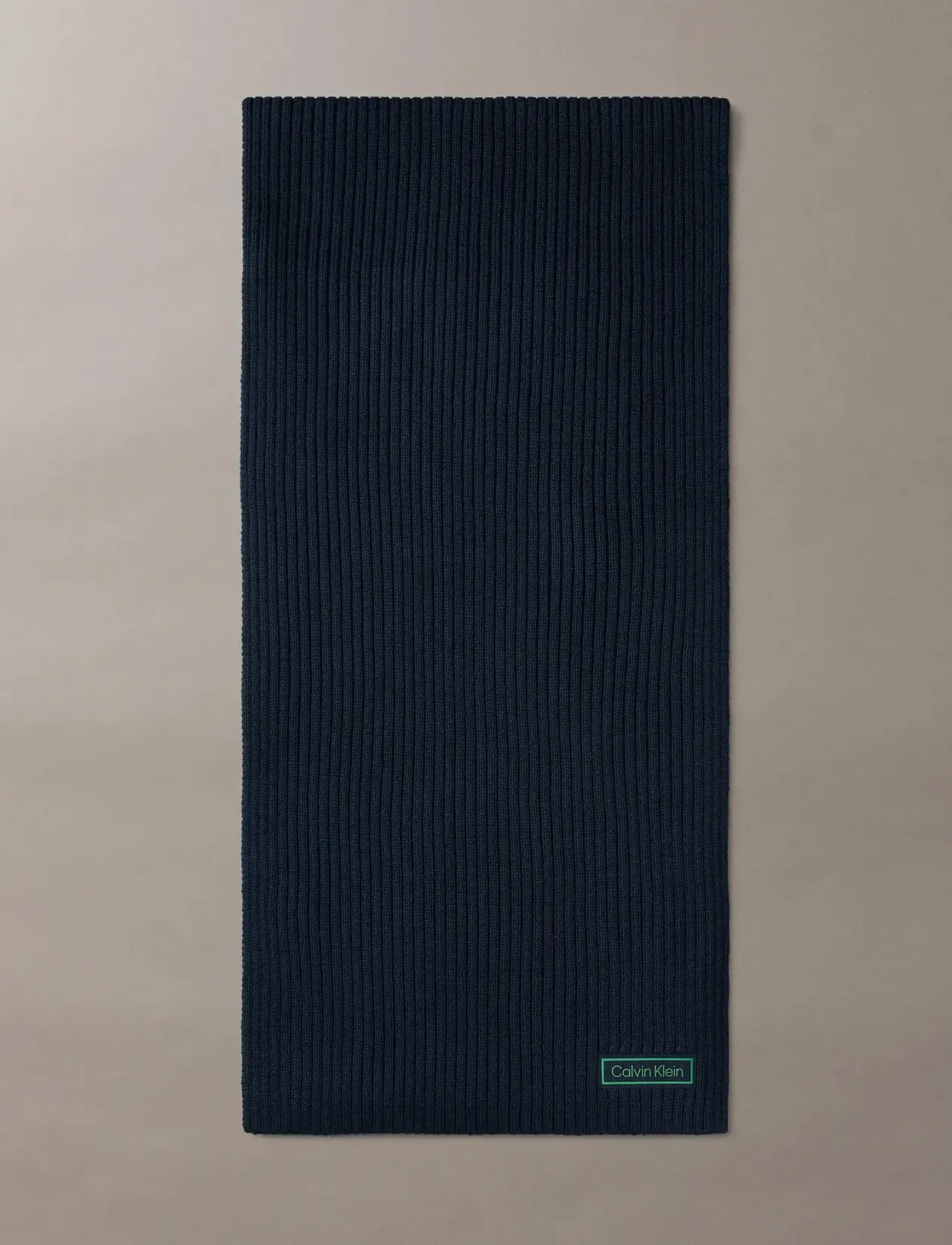PATCH CHUNKY RIB COTTON SCARF - Halstørklæder