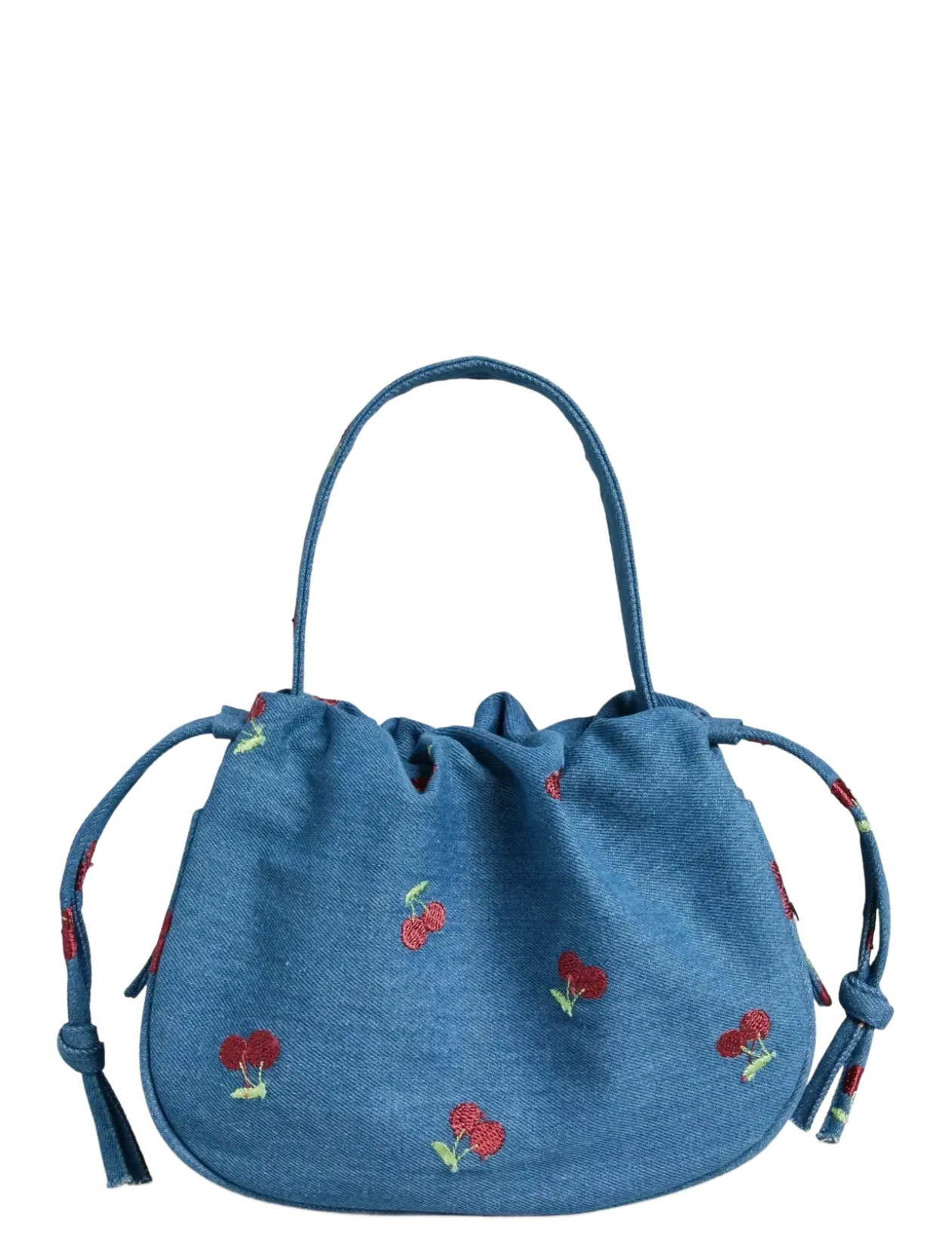 PCBALLOON DENIM CHERRY BAG FSY - Top handle tasker