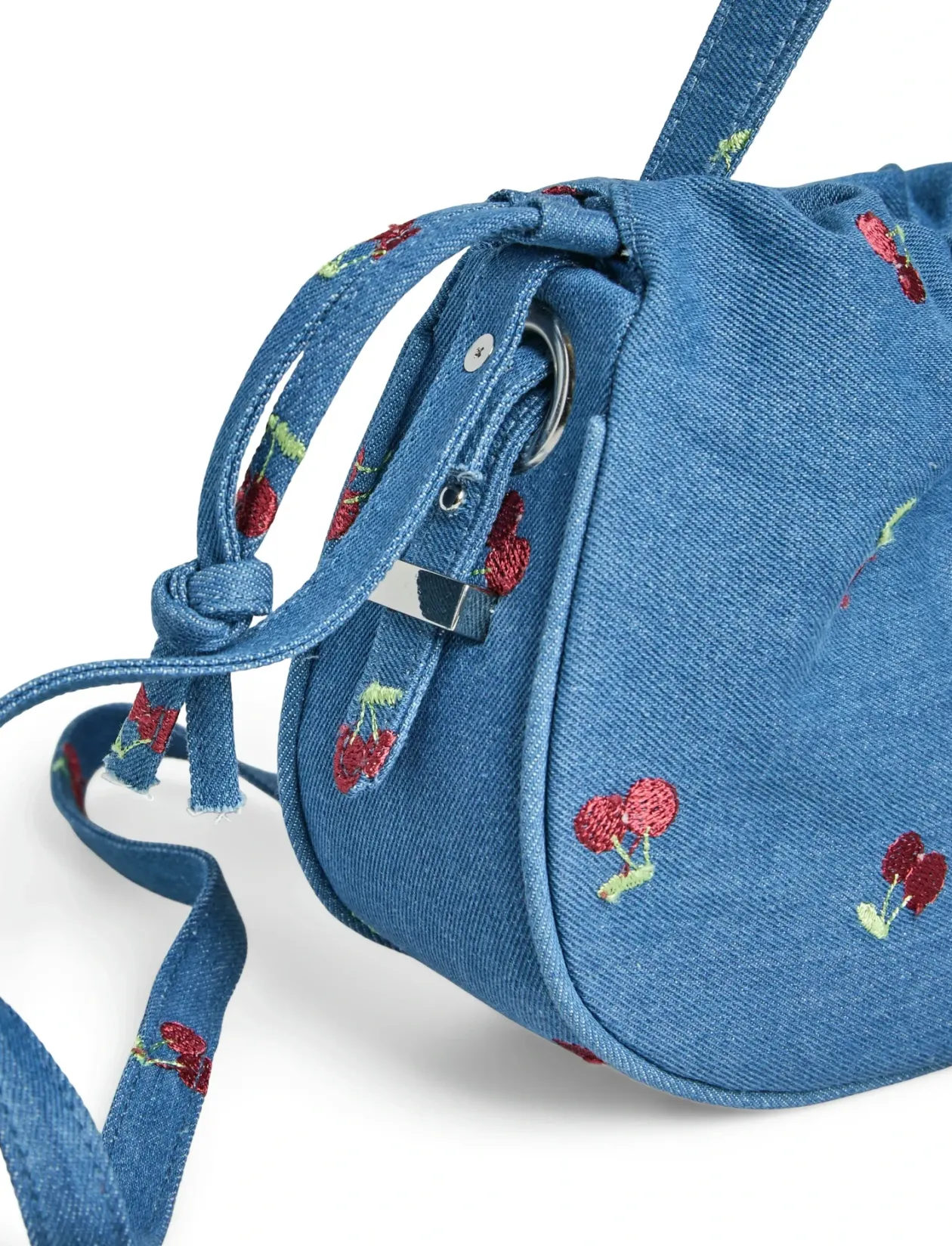 PCBALLOON DENIM CHERRY BAG FSY - Top handle tasker