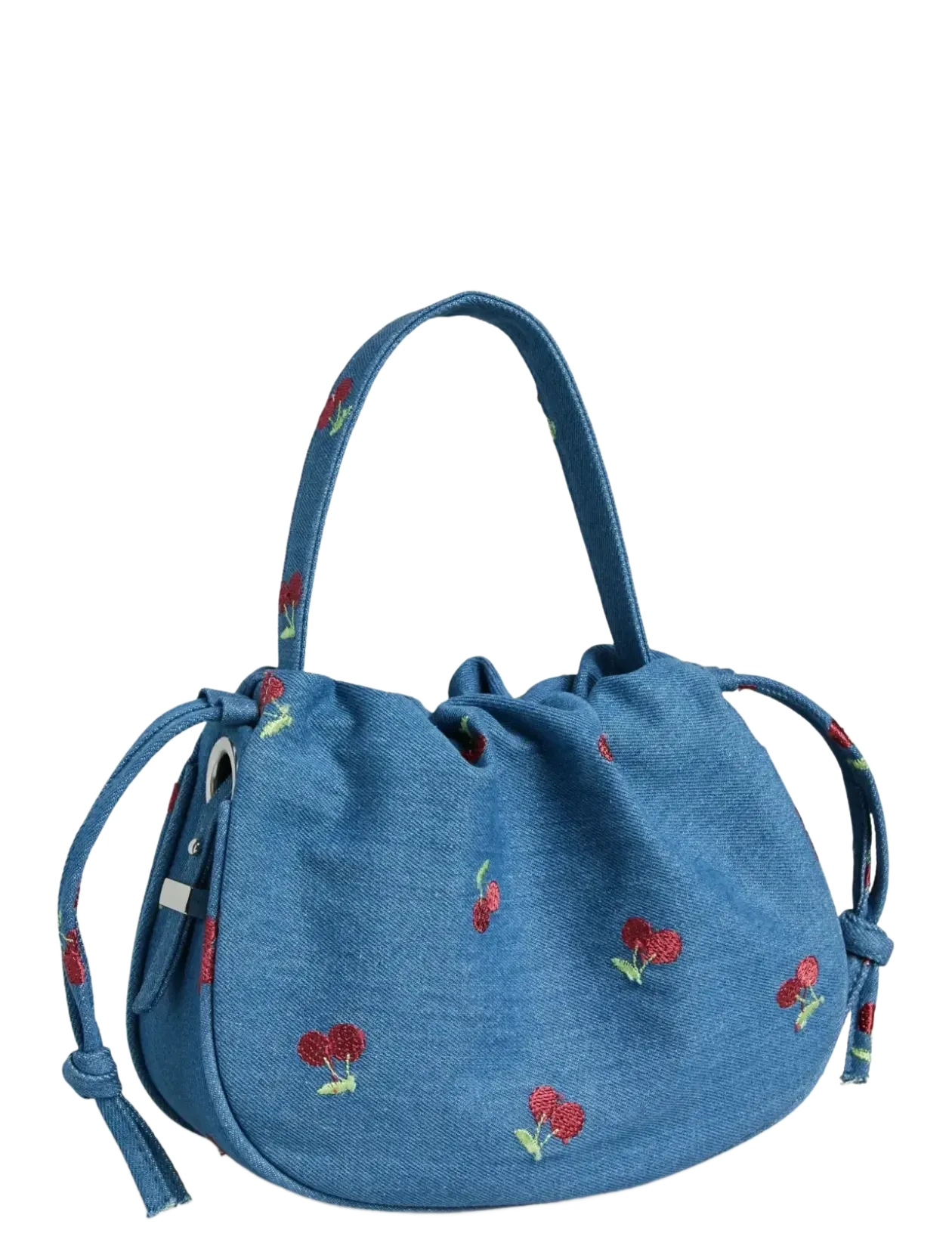 PCBALLOON DENIM CHERRY BAG FSY - Top handle tasker