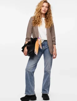 PCBOSELLA 3/4 PRINTED BLAZER NOOS BC - Enkeltradede blazere