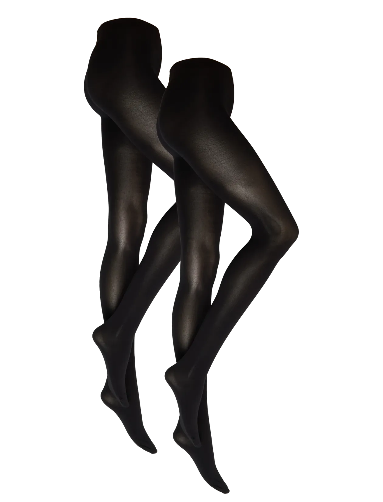 PCNEW NIKOLINE 90 DEN TIGHTS 2 PACK NOOS - Strømpebukser