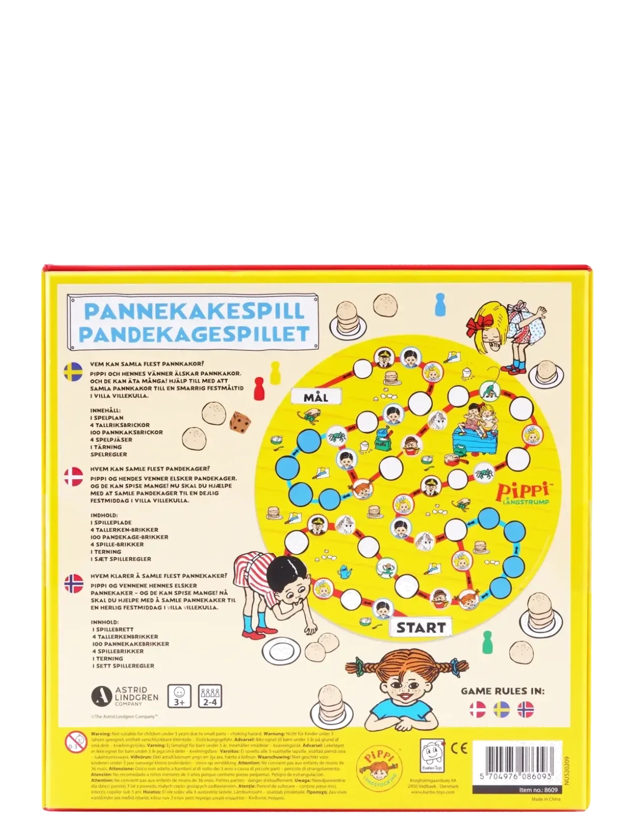 Pippi Pancake Board Game - Brætspil