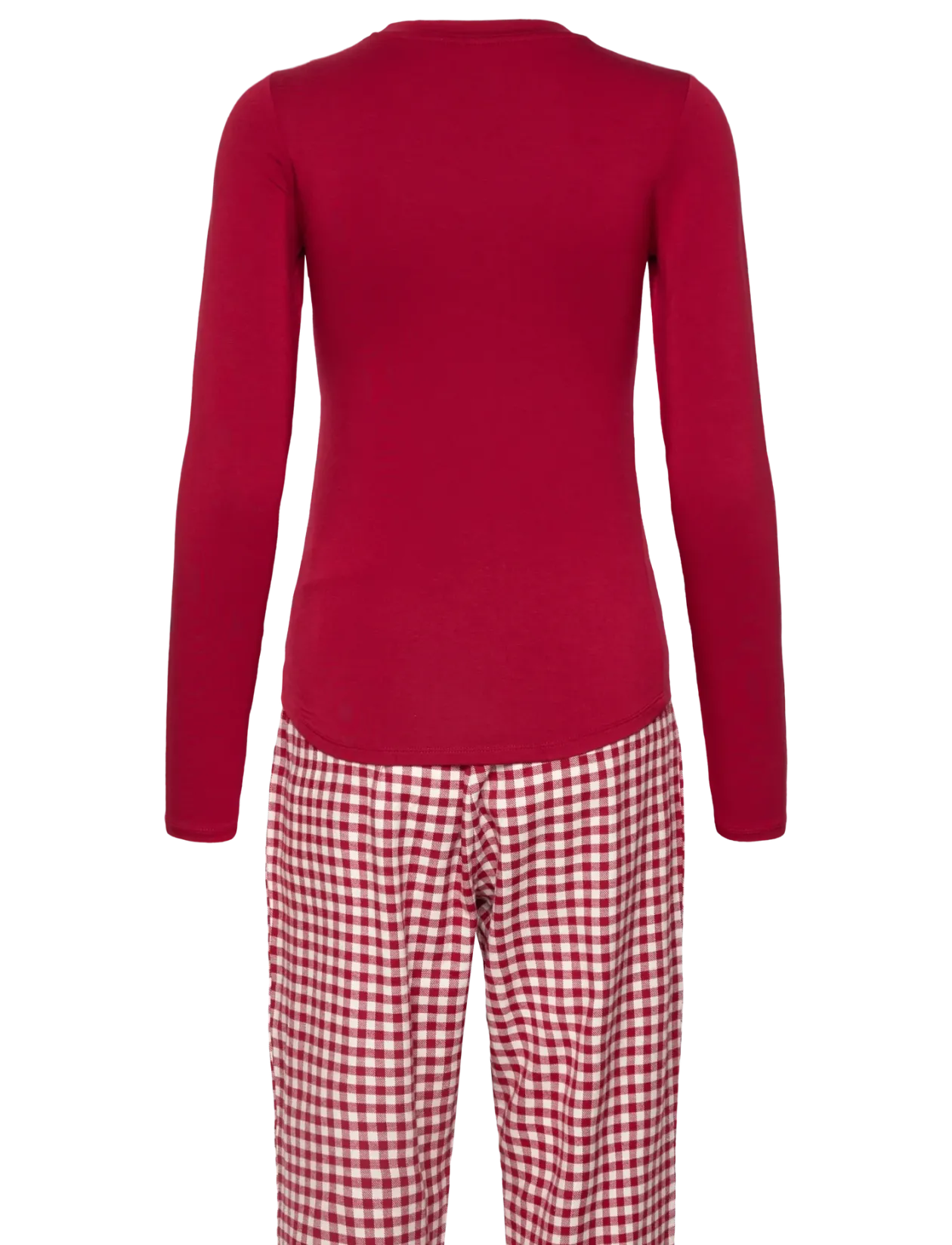 PJ SET LS TOP TWILL CHECK - Pyjamas