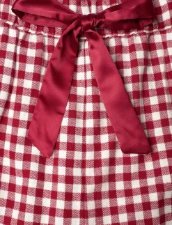 PJ SET LS TOP TWILL CHECK - Pyjamas