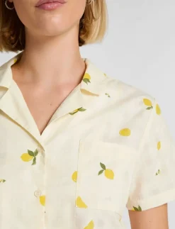 Pj Ss Woven Lemon - Pyjamas