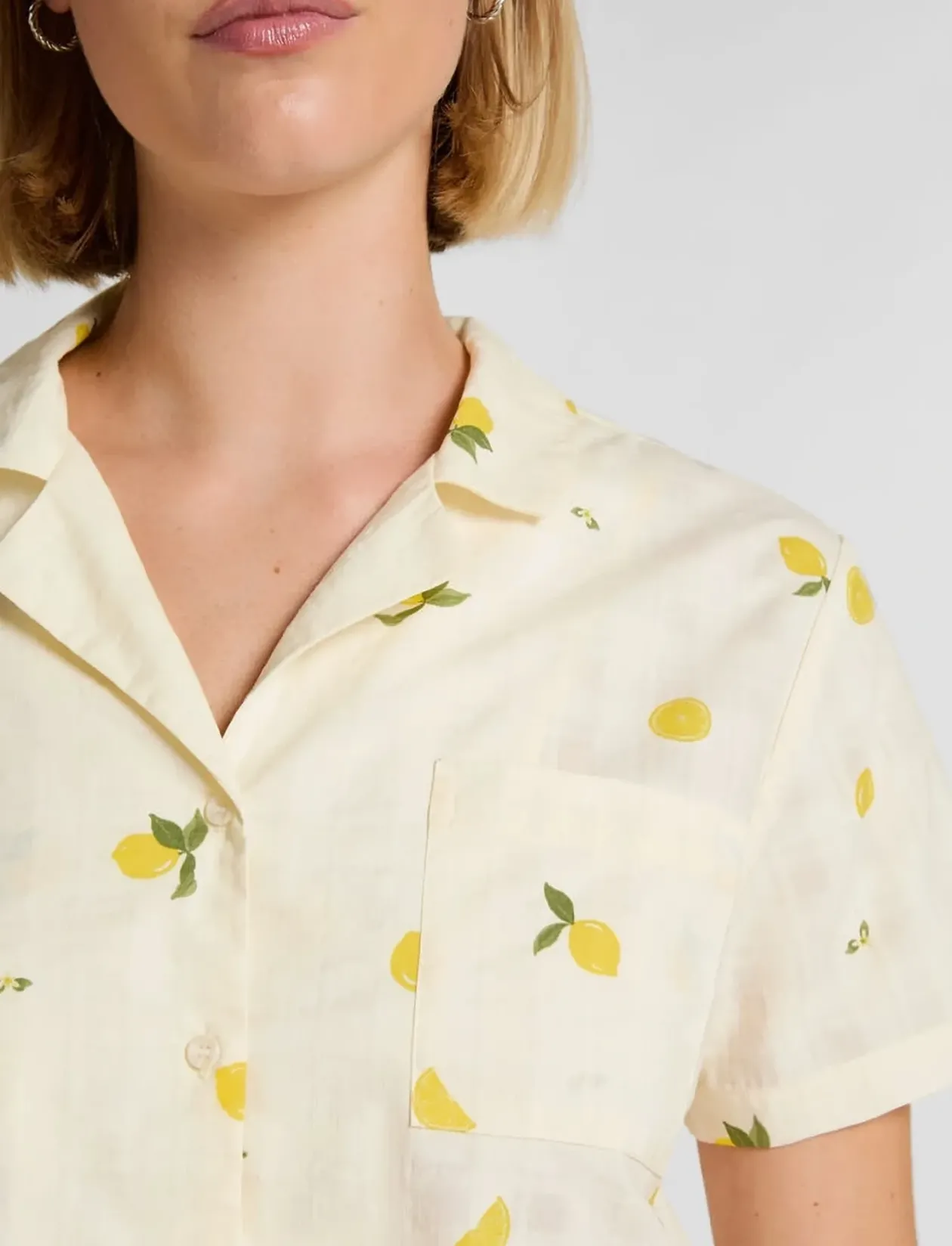 Pj Ss Woven Lemon - Pyjamas