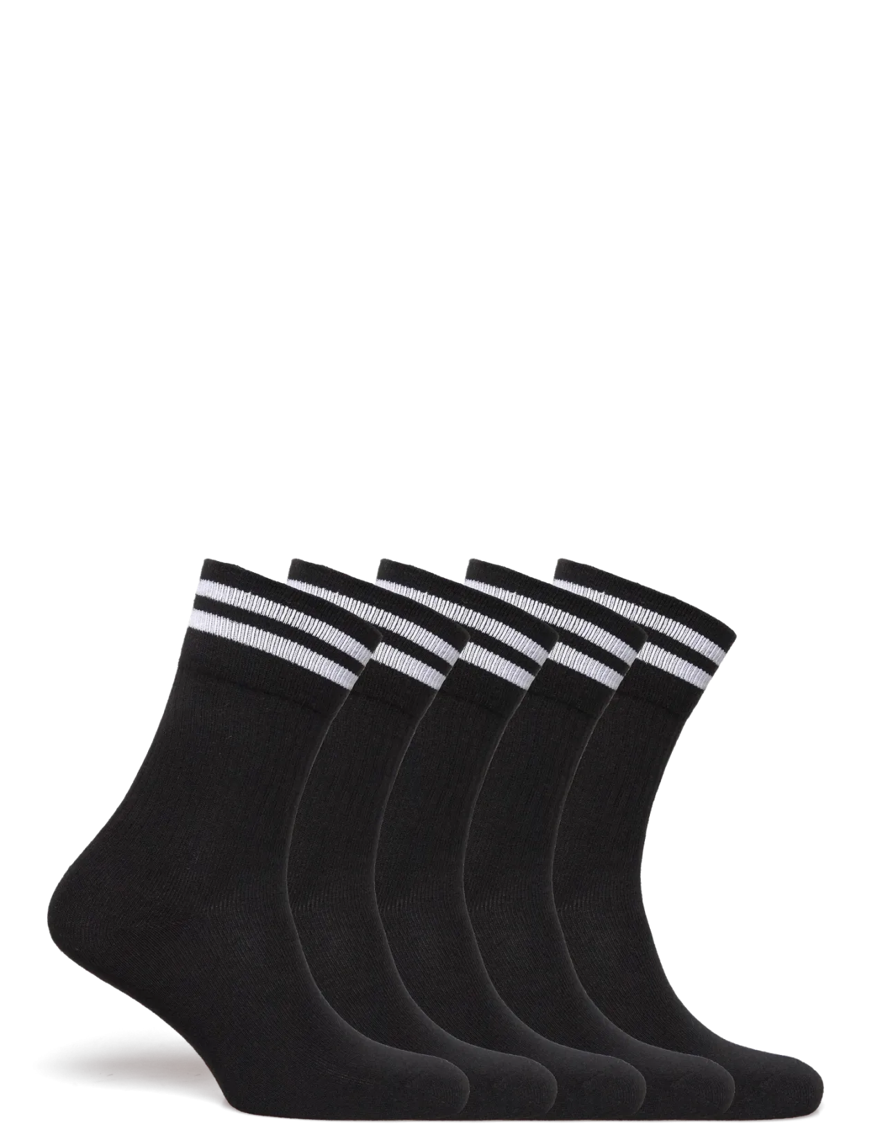 5-PK Tennis Socks with Stripes - Strømper