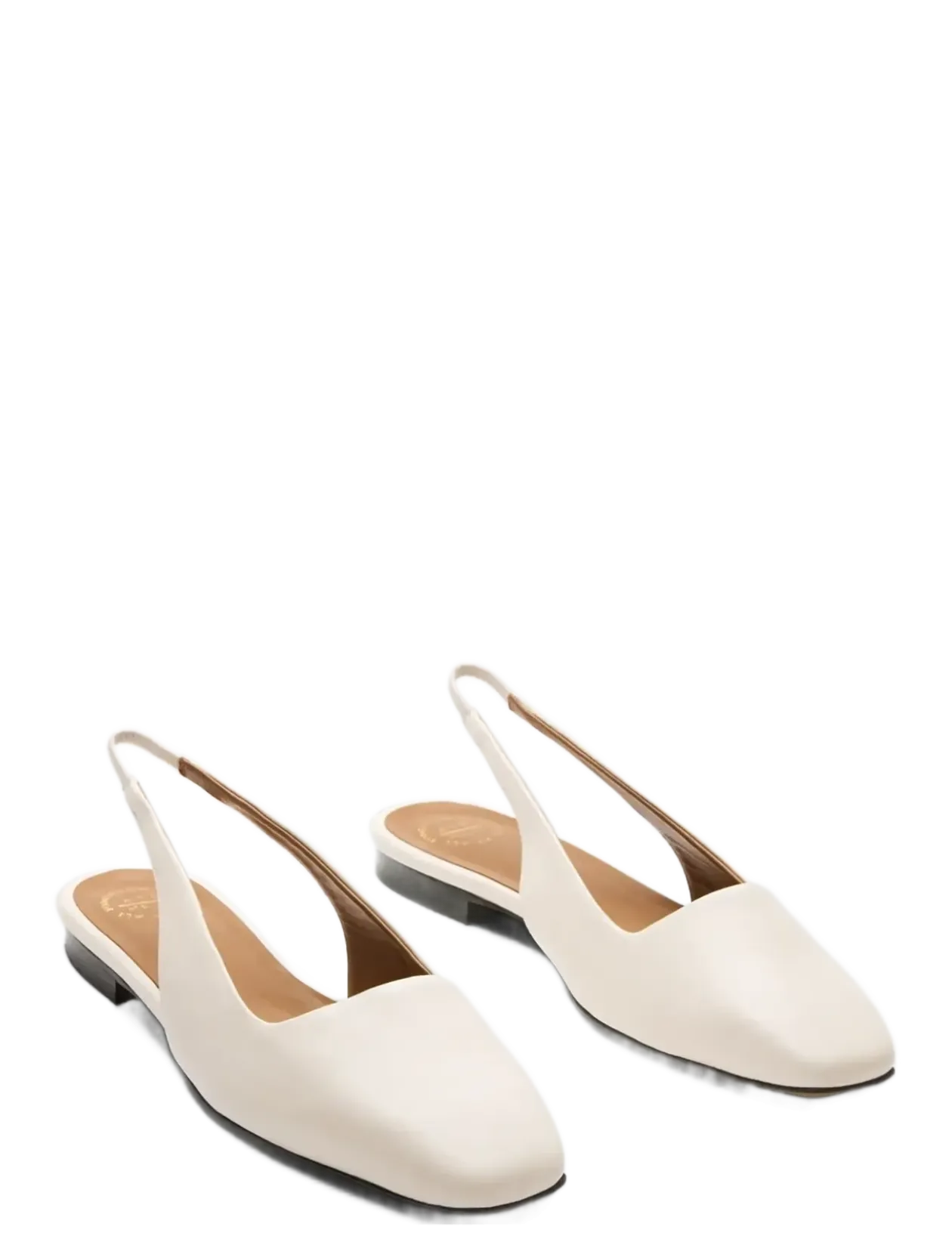 Plesio Linen Nappa - Flade slingbacks