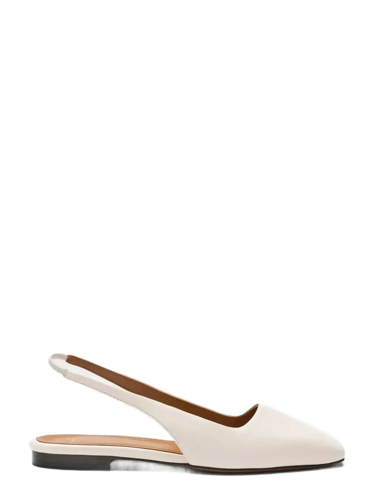 Plesio Linen Nappa - Flade slingbacks