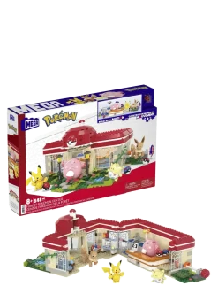 Pokémon Building Toy Kit, Forest Center (648 Pieces) with 4 Action Figures - Legesæt