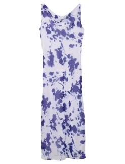 PRINTED CHIFFON SL COWL NECK MAX - Midi kjoler