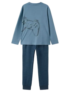 Printed long pyjamas - Sæt