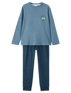 Printed long pyjamas - Sæt