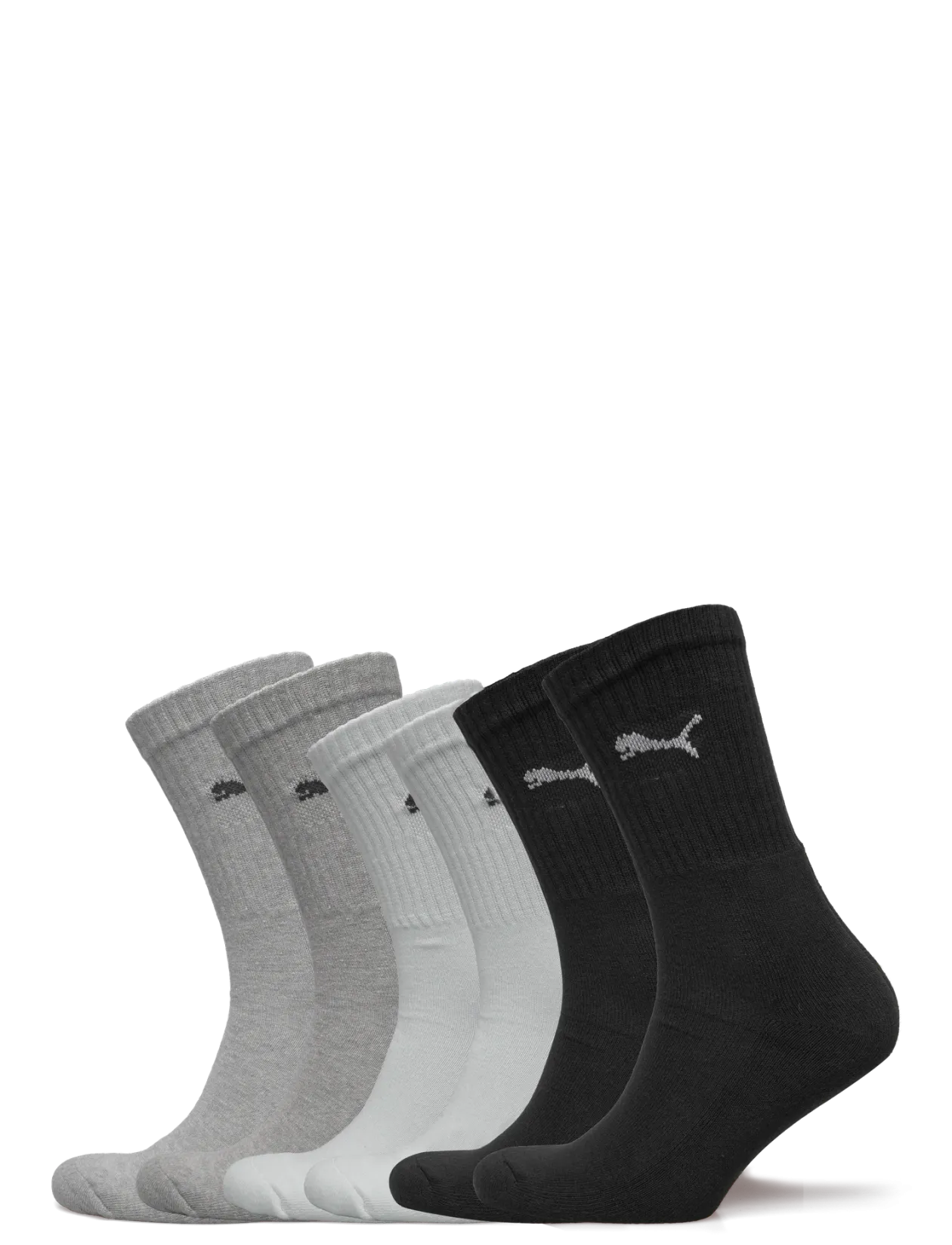 PUMA UNISEX CREW SOCK 6P ECOM - Strømper