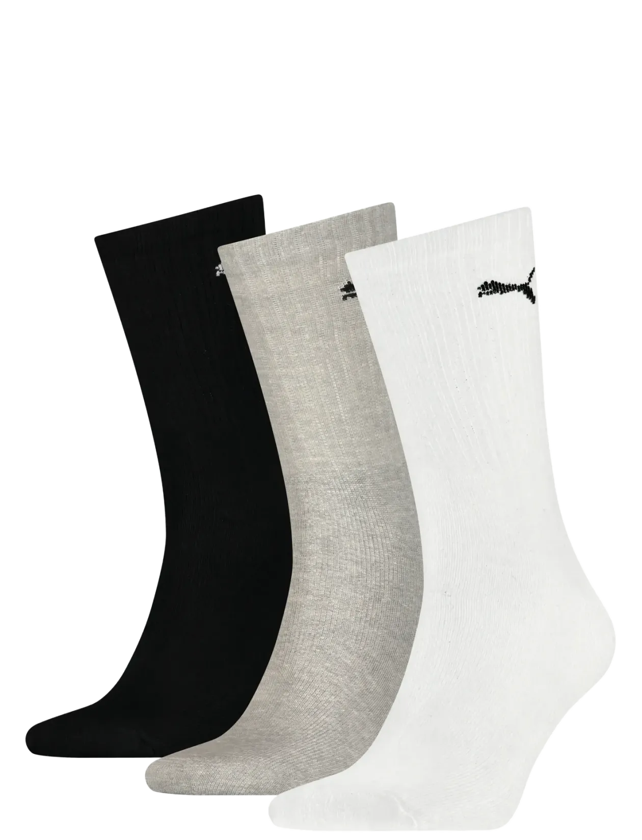 PUMA UNISEX LIGHT CREW SOCK 3P - Strømper