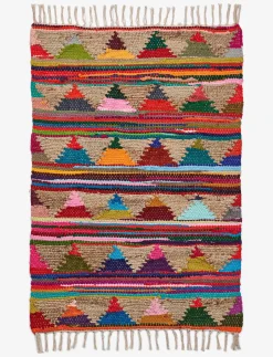 Pyramid Chindi Rug - Bomuldstæpper & Kludetæpper