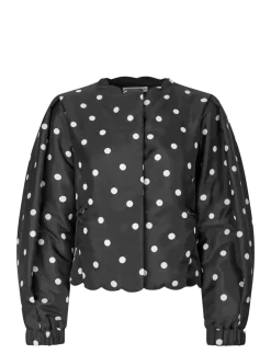 Quilted Dots, Voluminous Sleeve Jacket - Lette jakker