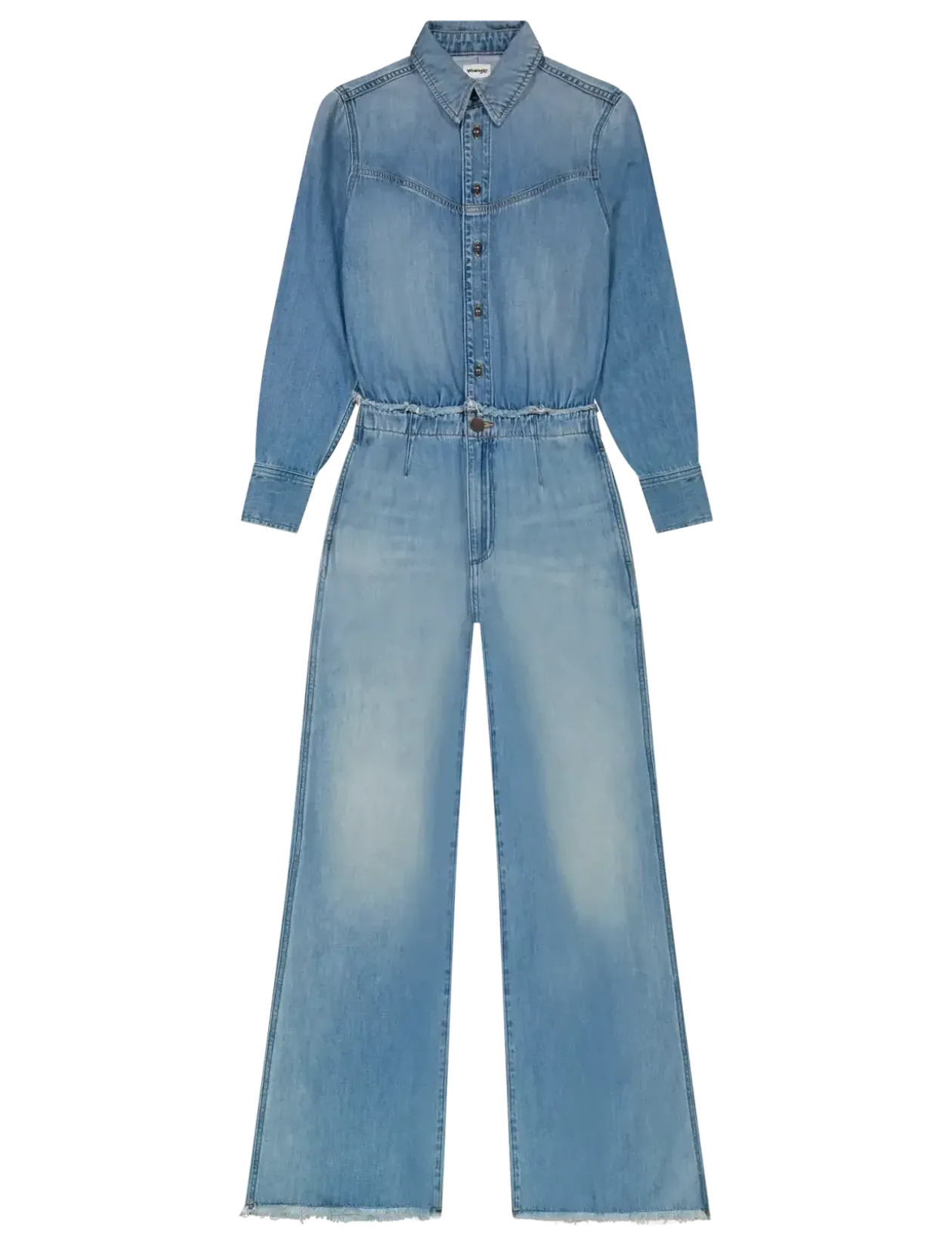 RADIATING COVERALL - Flared jeans