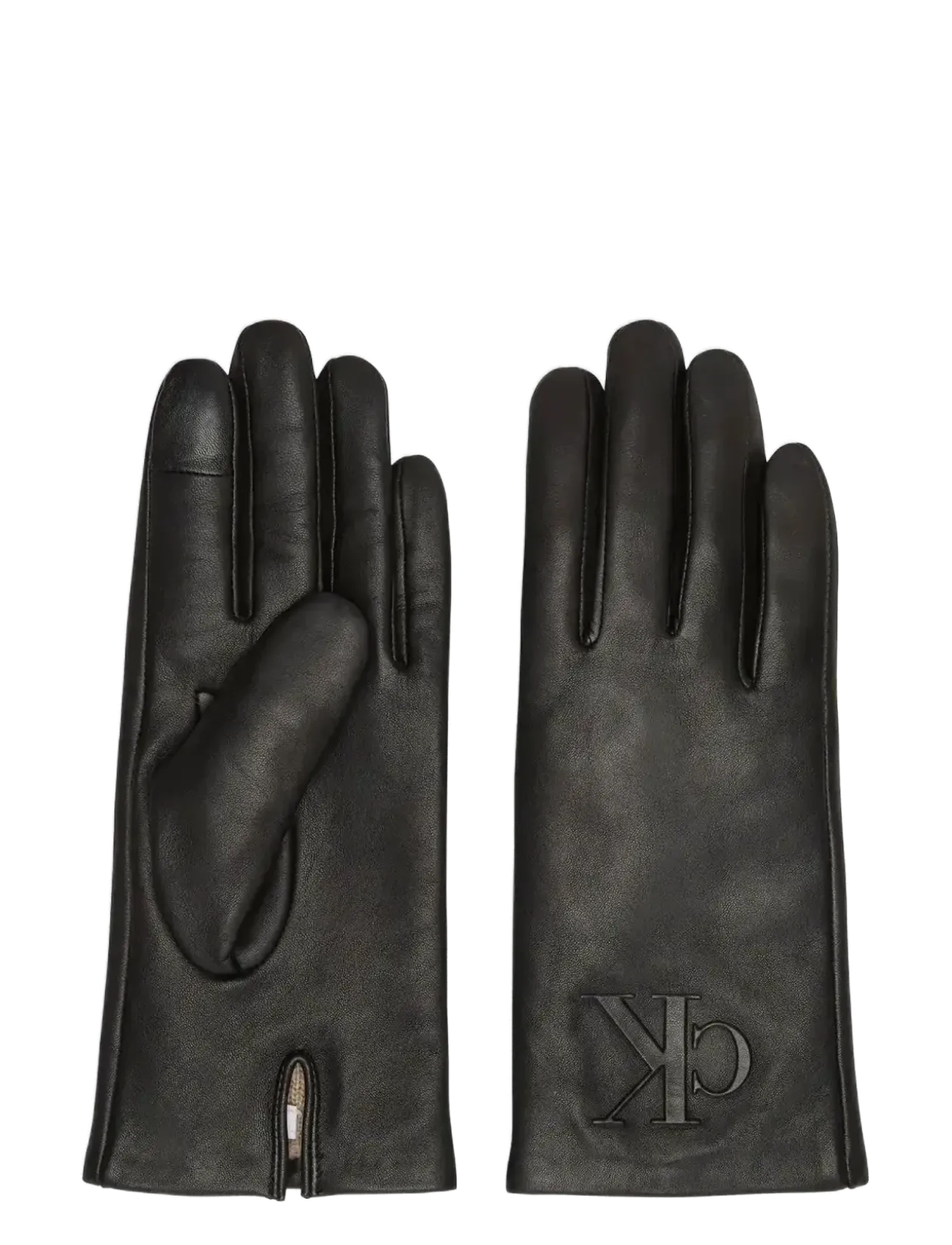 RAISED CK LEATHER GLOVE - Handsker & Vanter