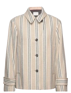 RAKEL JACKET NATURAL STRIPE - Lette jakker