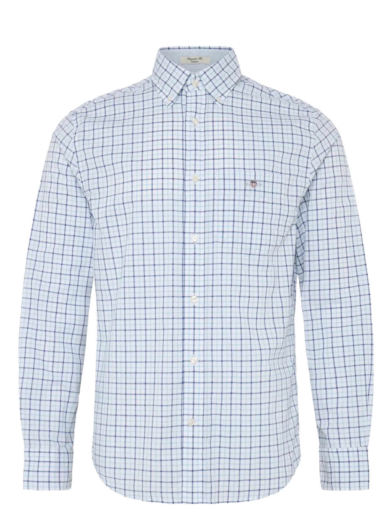 REG CLASSIC POPLIN CHECK - Ternede skjorter