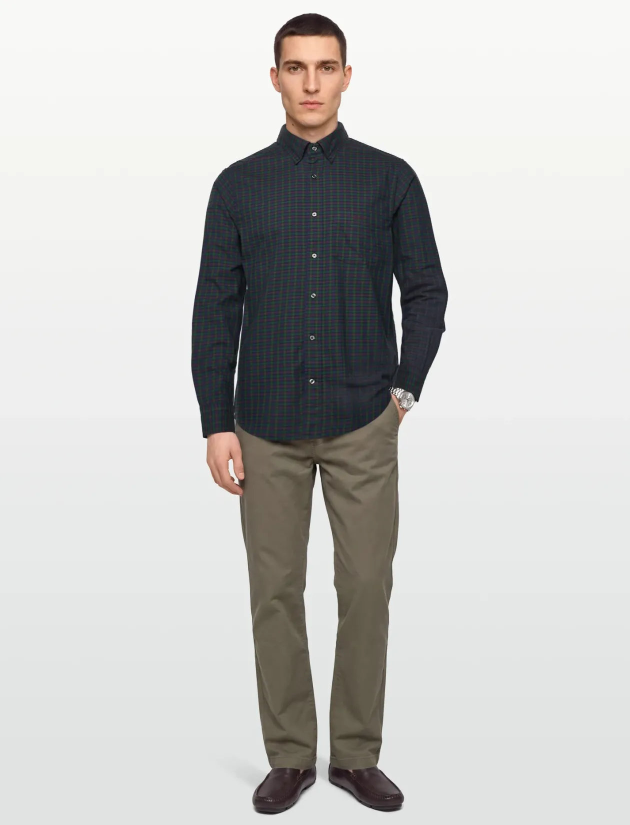 REG TWILL MICRO MULTI CHECK SHIRT - Ternede skjorter