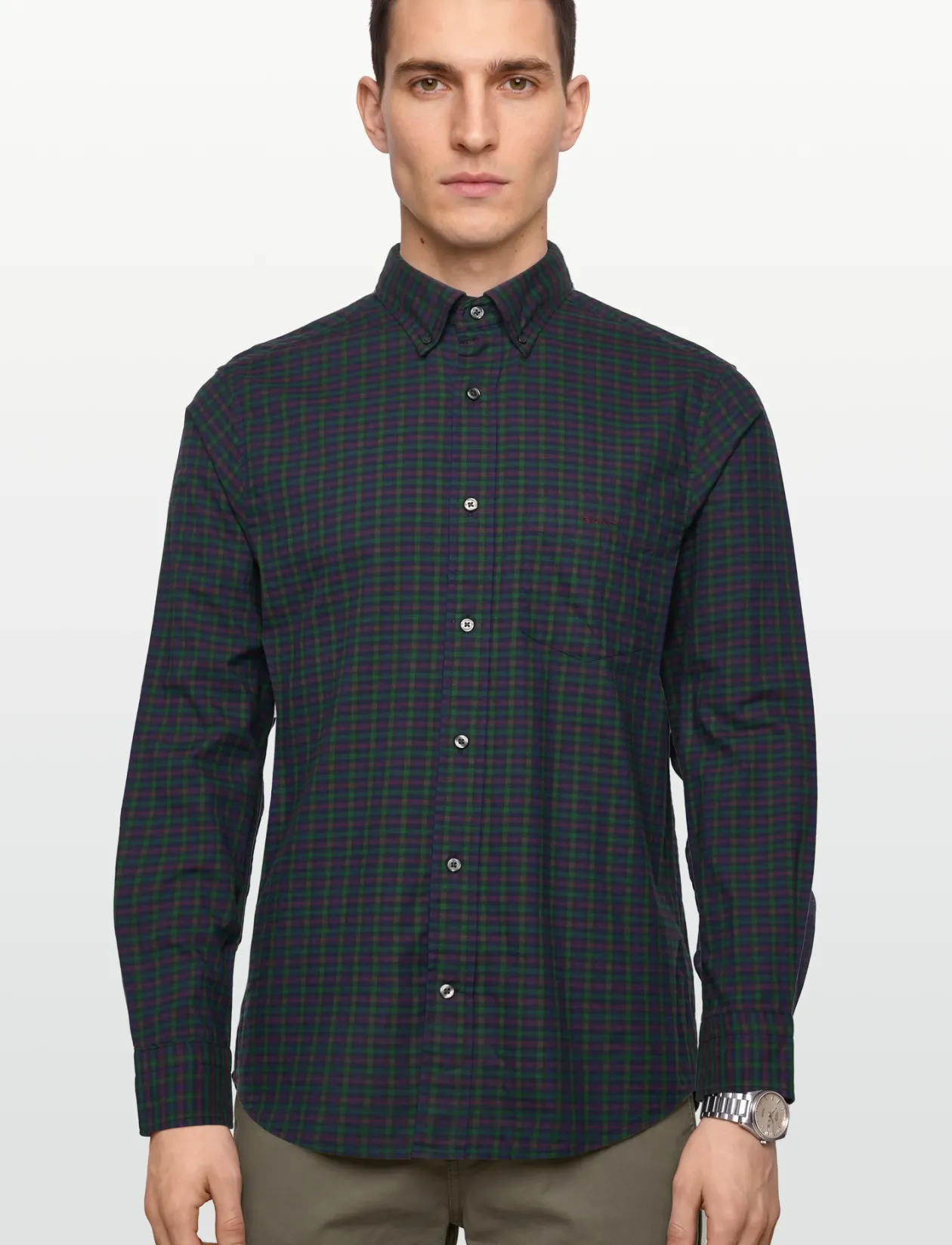 REG TWILL MICRO MULTI CHECK SHIRT - Ternede skjorter