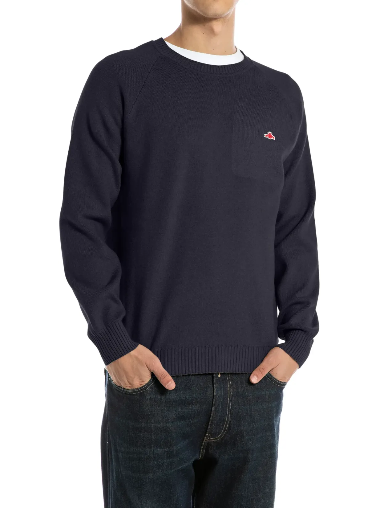 REGULAR Sustainable SYNTHETIC COMPONENT Sweater - Rund hals