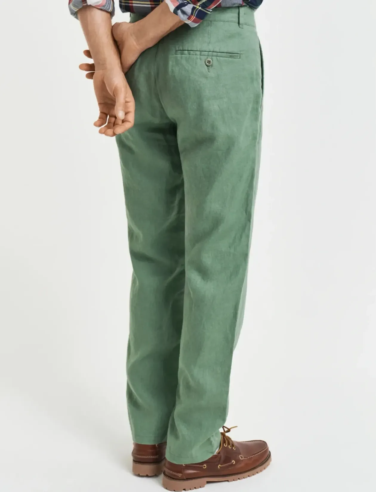 RELAXED LINEN DS PANTS - Hørbukser