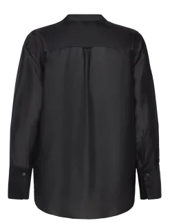 RELAXED STAND COLLAR BLOUSE - Langærmede bluser