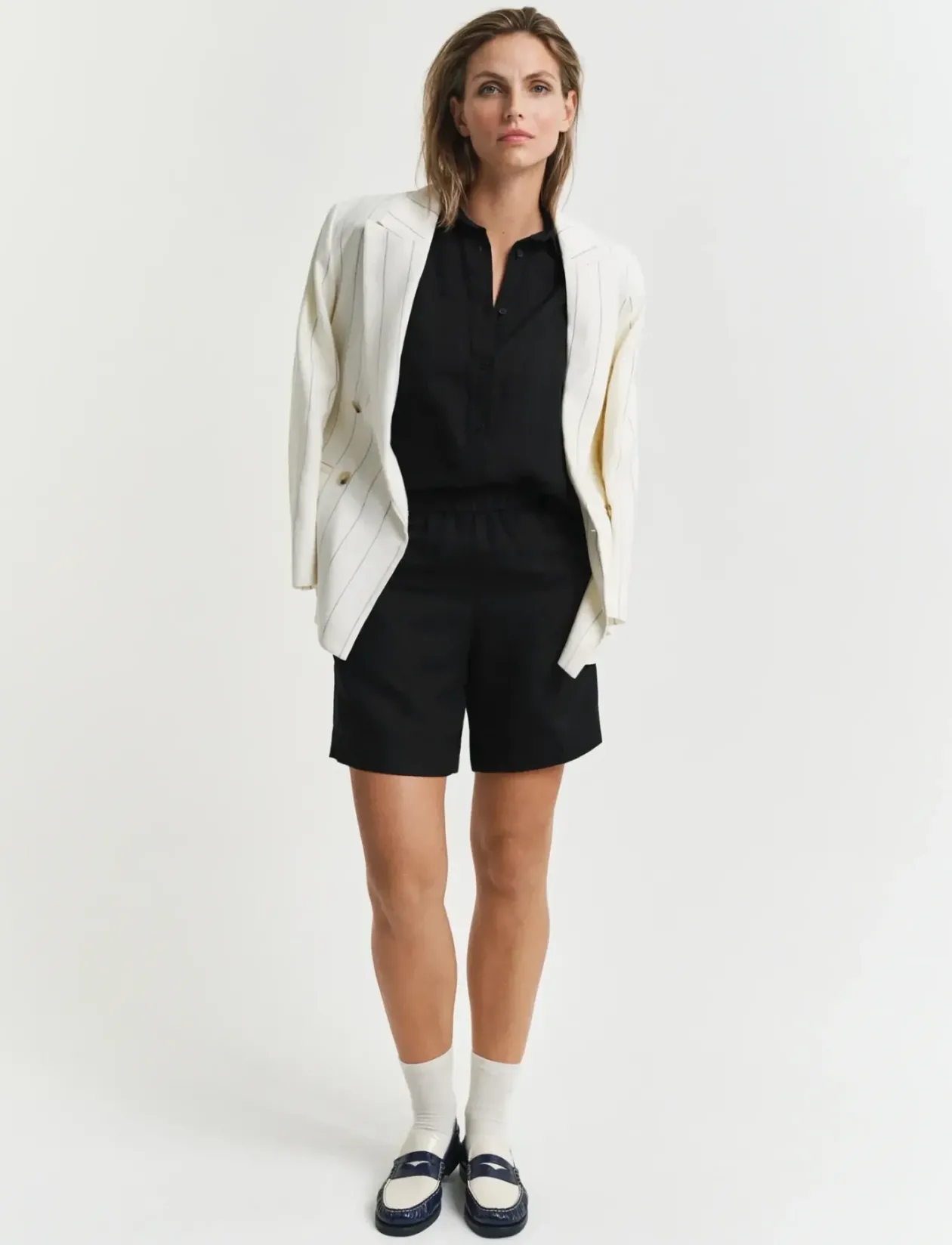 REL LINEN BLEND PULL ON SHORTS - Casual shorts
