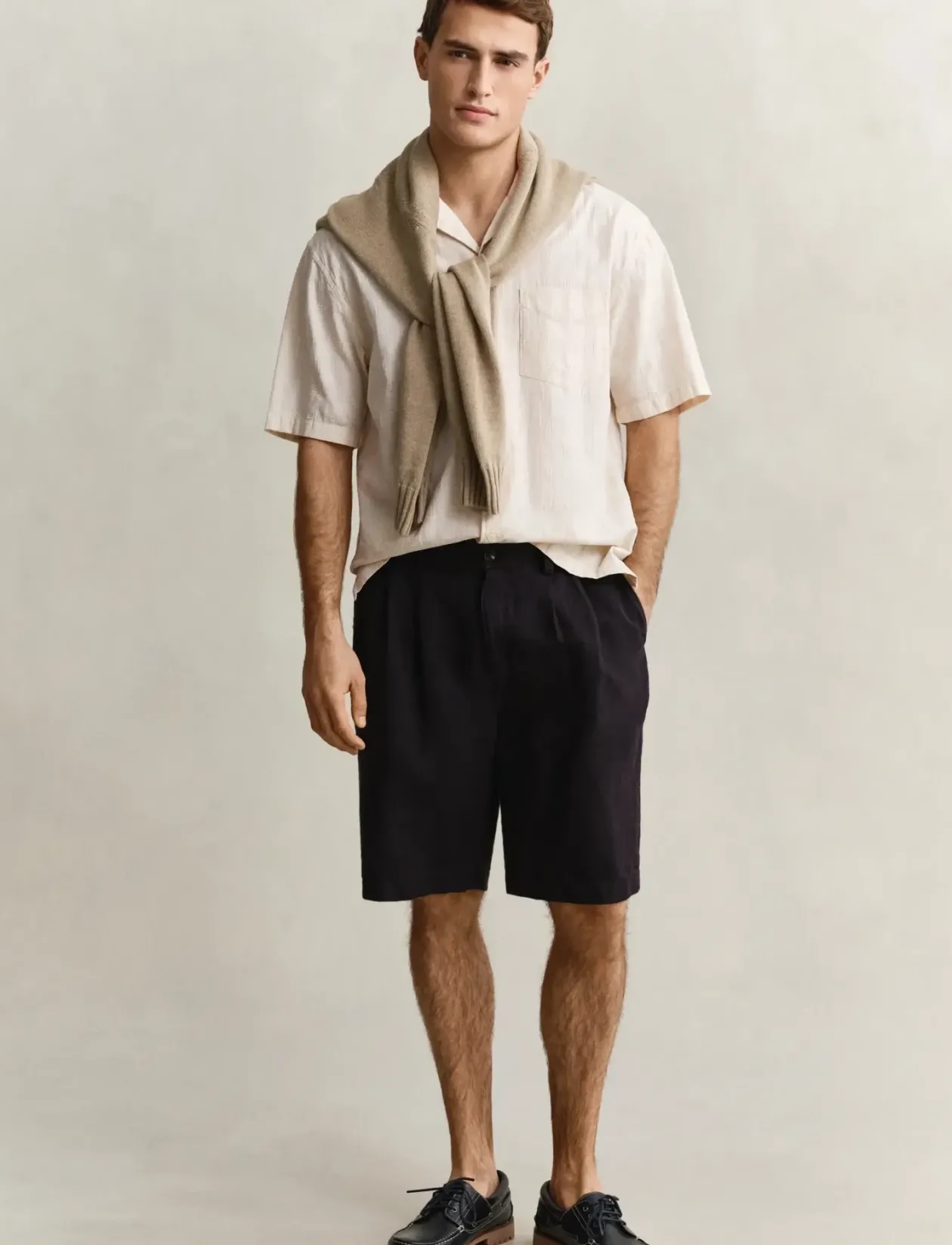 REL TEXTURE CHECK SHIRT - Kortærmede