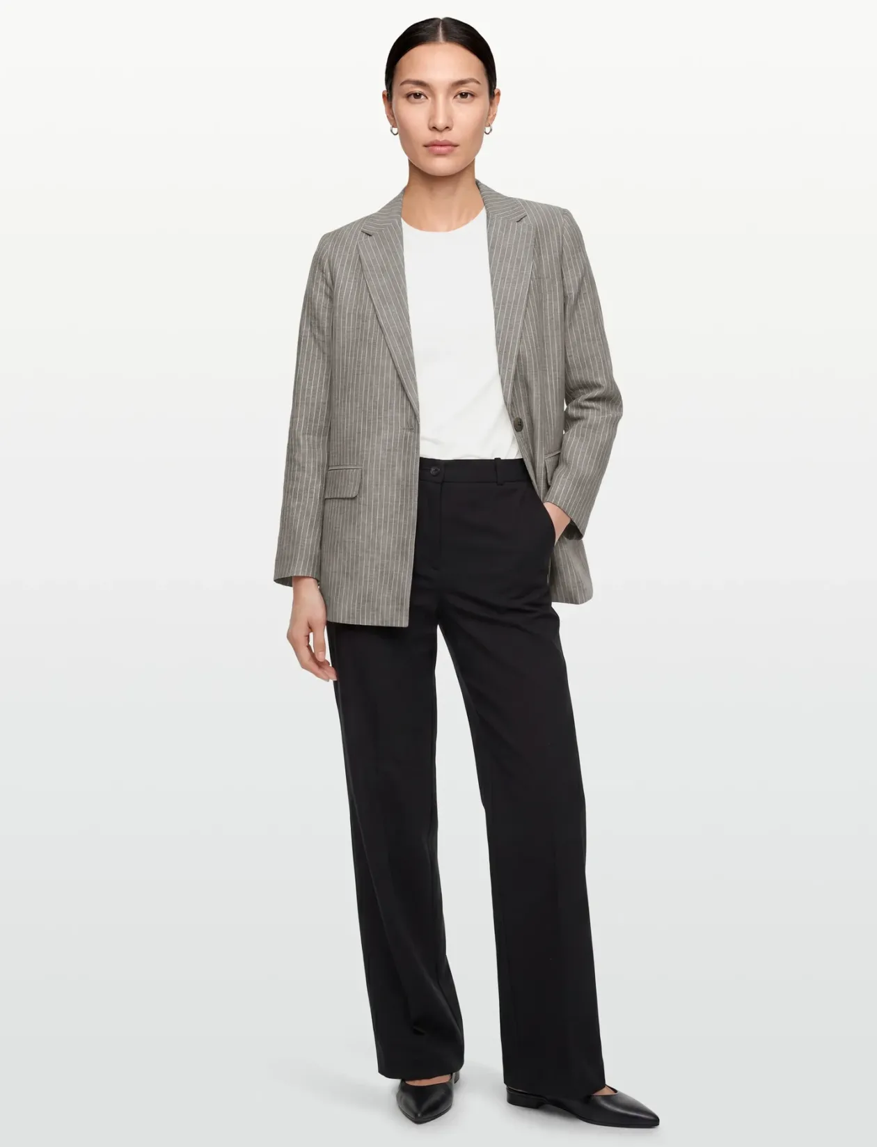 Remi Linen Blend Blazer - Enkeltradede blazere